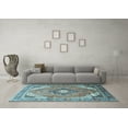 thumbnail image 3 of Ahgly Company Indoor Rectangle Persian Light Blue Traditional Area Rugs, 2' x 3', 3 of 4