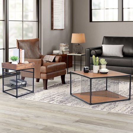 Homy Casa Coffe Table Tea Table with Extra Lower Shelf and ...