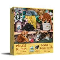 SUNSOUT INC - Playful Kittens - 1000 pc Jigsaw Puzzle by Artist: Image World - Finished Size 20" x 27" - MPN# 42920