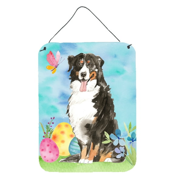 Easter Eggs Bernese Mountain Dog Wall or Door Hanging Prints