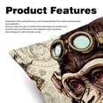 thumbnail image 2 of Monkey Inserts Set - 2-Pack Decorative Pillows with Unique Patterns for Throw Pillow Covers for Home Decor, Sofa, Bed - Available in 16x16, 18x18 & 20x20, 2 of 6