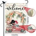 thumbnail image 5 of Wedding Welcome Gnomes Garden Flag 12x18 Inch Valentine''s Day Anniversary Wedding Yard Outdoor Double Sided Flag Bride and Groom Holiday Party Yard Outdoor Decoration, 5 of 6