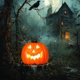 thumbnail image 4 of Farol LED calabaza de Halloween | Hélice realista con luz moldeada por soplado | 18x16cm A pilas | Diseño realista, decoración interior exterior, acento de fiesta en el bar, 4 of 8