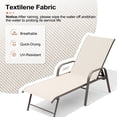 thumbnail image 6 of Crestlive 2-Piece Aluminum Patio Pool Chaise Lounge, 5-Position, Champagne, 6 of 8