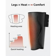 CINCOM Cordless Leg Massager with Heat & Air Compression, Rechargeable Calf Massager for Circulation, Pain & Edema Relief, Wireless Leg Compression with Auto-Off Timer
