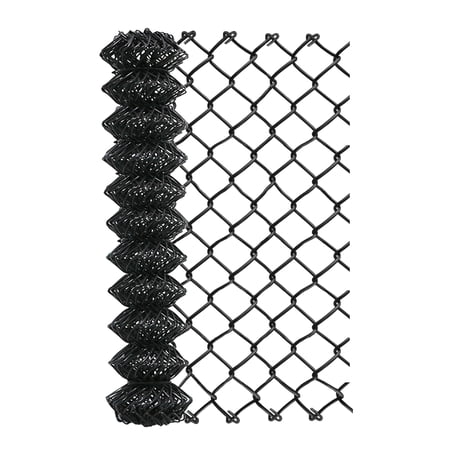 Heavy-Duty Galvanized Steel Chain Link Fence Fabric – 6x50 ft. | 7 AWG Wire | Black PVC Coated | Rust & Corrosion Resistant | Security-Grade Mesh for Residential & Commercial Use