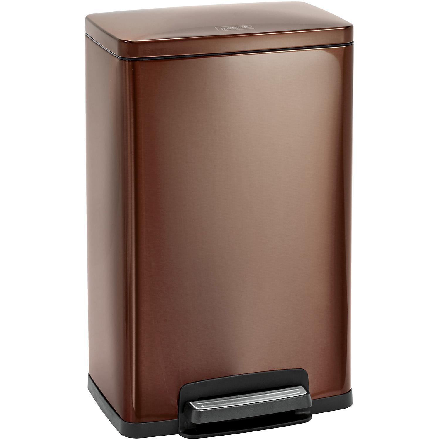 Tramontina Stainless Steel Step Trash Can, Select Color (13 gal