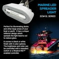 thumbnail image 2 of Shadow Caster SCM-SL Spreader Light Great White LED Bracket Mount White Housing, 2 of 4