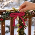 thumbnail image 6 of Christmas Bell Bow Ornaments 10 Piece Set, Festive Hanging Decorations for Tree, Wreath, Garland, Door, Mantel, Party Favors & Holiday Display, Coordinated Seasonal Ornament Collection, 6 of 9