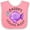 Pink and White, variant on Inktastic Daddy's Fishing Buddy with Cute Purple Fish Boys or Girls Baby Bib
