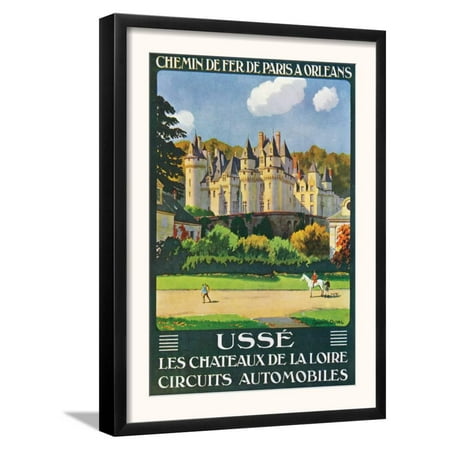 Loire, France - Visit the Castles of Loire, Paris and Orlea... Framed Art Print Wall (Best Castles To Visit In France)