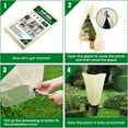 thumbnail image 5 of Bxaolu Plant Covers Freeze Protection, 2 Pack Frost Covers with Zipper Drawstring (31.5" x 39.3"), Plant Protection Cover Bags for Outdoor Winter Frost Cold Weather Shrubs Trees Covers(Green), 5 of 9