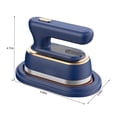thumbnail image 3 of Drppepioner 1200W Portable Mini Ironing Machine, 180°Rotatable Handheld Steam Iron, Foldable Travel Garment for Fabric Clothes,Good for Home and Travel, 3 of 4