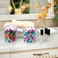 thumbnail image 4 of Yayeee 4 Pack Qtip Holder Dispenser for Bathroom with Lid Cotton Swab Canister, Abstract Drawing, 4 of 6