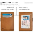 thumbnail image 5 of Serman Brands RFID Blocking Men's Minimalist Bifold Wallet, California Desert, 5 of 7