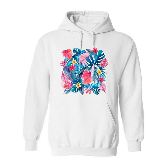 Exotic Leaves.  Hoodie Women -Image by Shutterstock, Female Small