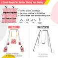 thumbnail image 3 of FUNLIO 3-in-1 Toddler Swing Set, Foldable Metal Stand, Indoor/Outdoor, 4 Sandbags, 3 of 6