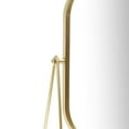 thumbnail image 3 of Mainstay Round Edge Tabletop Easel Mirror with a Modern Gold Finish Vanity Mirror 7" x 5", 3 of 6