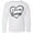 AA-White, variant on Inktastic I Love My Granny in Black Chalk Heart Long Sleeve Youth T-Shirt