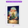 thumbnail image 5 of Merry Christmas Scottish Terrier Santa Hat Xmas Tree Winter Holiday 5x7in Folded Greeting Card Scottie Dog Lover Gifts Single Note Card with Envelope - 01013, 5 of 5