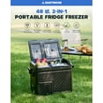 thumbnail image 2 of Dartmoor 48 Qt Dual Zone Car Fridge Freezer Portable RV Refrigerator DC & AC Power, 2 of 10