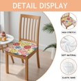 thumbnail image 2 of Pioneer Flower Seat Covers for Dining Room Chairs Set Of 4,Stretch Printed Washable Chair Seat Cover with Elastic Ties and Button,Removable Waterproof Couch Cushion Covers, 2 of 6