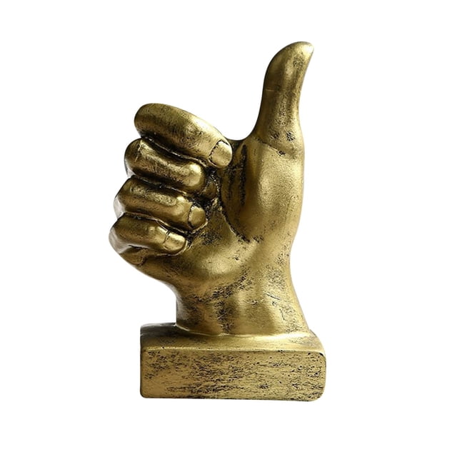 Pompotops Gesture Finger Model Home Decoration Bar Model Room Desktop Decoration Resin Craft Gift Luxury Clearance