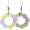 D, variant on Easter Egg Flower Shaped Drop Dangle Earrings for Women Jewelry Acrylic Colorful Handmade for Party Decoration Lightweight Holiday Happy Easter