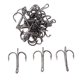 thumbnail image 2 of 20x Treble Hook Jig Barb Fishhook Set Ganchos De Pesca Triple Púas De Agua Dulce Sharp Hooks Kit De Pesca De Acero Al Carbono Tipo 2 Soledad Ganchos de pesca de púas, 2 of 8