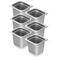 thumbnail image 1 of VEVOR 6 Pack 1/6 Size Hotel Pans Steam Table Pan Stainless Steel 6" Deep, 1 of 9