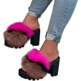 thumbnail image 1 of Womens Sandals Block Heel Platform Chunky Heeled Clear Transparent String Wedges Ankle Strap Sandals for Women, 1 of 7