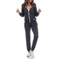 thumbnail image 4 of White Mark Women's French Terry Hoodie and Jogger Lounge Set, 4 of 5