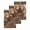 Brown, variant on Rustic Country Hand Towels Set,Waffle Weave Kitchen Towels 3Pcs, Western Stars Brown Texture Wooden Print Microfiber Hair Face Bath Tea Towel Absorbent Quick Drying Cleaning Dish Cloths 15.7"x23.6"