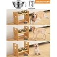Vantic Elevated Dog BowlsAdjustable Raised Dog Bowls with Stand for