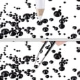 thumbnail image 3 of 2000 Pieces Flat Back Gems Rhinestones 6 Sizes (1.5-6 Mm) Round Crystal Rhinestones with Pick up Tweezer and Rhinestones Picking Pen for Crafts Nail Clothes Shoes Bags DIY Art (Black), 3 of 7
