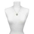 thumbnail image 3 of Delight Jewelry Silvertone Dream - Oval Seal Silver-tone You Mean the World to Me Ring Necklace, 18", 3 of 4