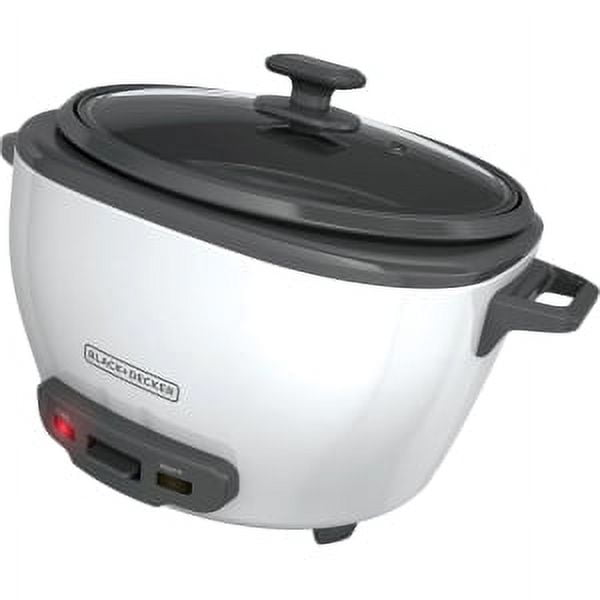 BLACK+DECKER 28-Cup Cooked/14-Cup Uncooked Rice Cooker and Food Steamer,  White, RC5280 - AliExpress