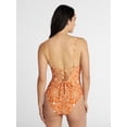 thumbnail image 3 of Time and Tru Women's and Women's Plus Lace Up One Piece Swimsuit, Sizes XS-3X, 3 of 5