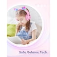 thumbnail image 4 of Auriculares iClever para niños con orejas de gato, LED, se iluminan Meow Donut, 4 of 6