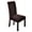 Chocolate, variant on 2 Packs Chair Covers, Stretch Parson Chair Covers, Dining Room Chair Covers, Kitchen Chair Covers Set of 2, Light Grey