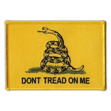 Motorcycle Jacket Patch - Gadsden Flag Second Amendment Coiled Snake - 5