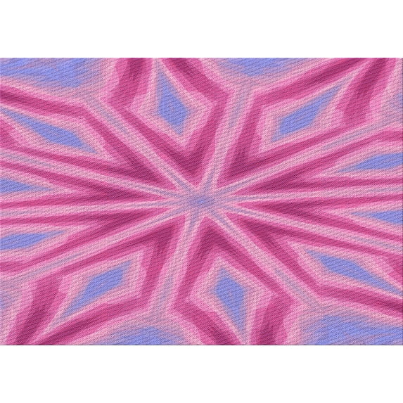 Ahgly Company Machine Washable Indoor Rectangle Transitional Violet Purple Area Rugs, 8' x 12'