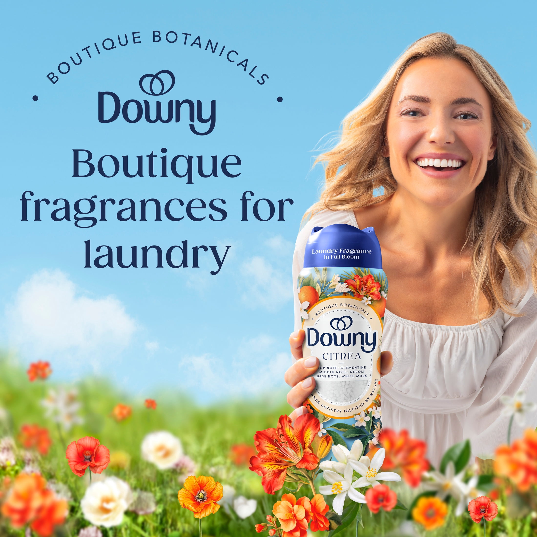Downy Boutique Botanicals In Wash Laundry Scent Booster Beads, CITREA Scent, 4.8 oz