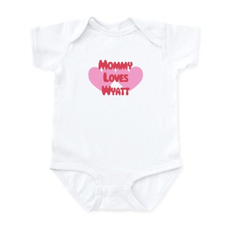 

CafePress - Mommy Loves Wyatt Infant Bodysuit - Baby Light Bodysuit Size Newborn - 24 Months