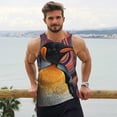 thumbnail image 6 of Fuzoiu Abstract Pattern Penguin Print Men's Workout Tank Tops,Sleeveless Gym Shirt Quick Dry,Fitness Bodybuilding T-Shirt,Muscle Athletic Workout Tee-4X-Large, 6 of 7