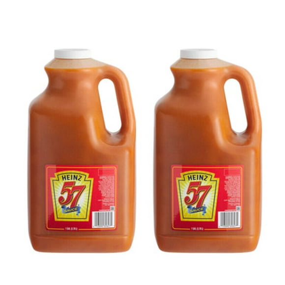 Heinz 1 Gallon 57 Sauce Jug - 2/Case | Bulk Packaging for Flavorful Creations