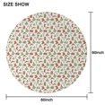 thumbnail image 6 of Green and Red Christmas Pattern Round Tablecloth 60"x60",Wrinkle Wipeable Table Cloth for Kitchen Dining Room Picnic Patio Party, 6 of 6