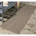 thumbnail image 2 of SAFAVIEH Courtyard Blazhe Chevron Indoor/Outdoor Runner Rug, Brown/Beige, 2'3" x 8', 2 of 11