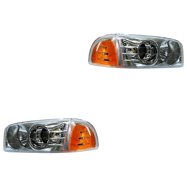 Par de Faros Yukon 2001 A 2006 Gmc C/base TYC .