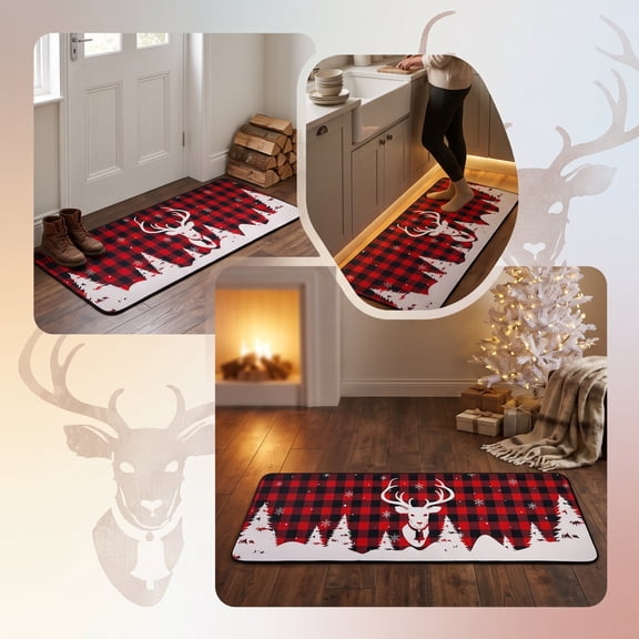 Trovenix Christmas Table Runner Long Table Decor Scarf With Tassel For Holiday Dining Table Winter Home Kitchen Decoration